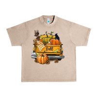 French Oak Fall Truck Urban Heavy Tee - texasbilliewilder