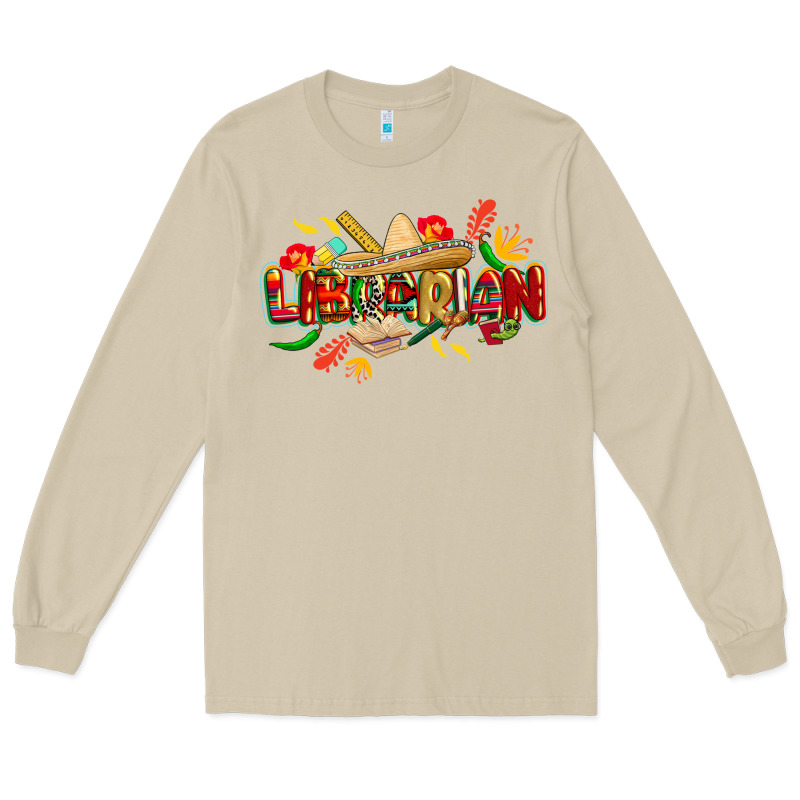 Cinco De Mayo Librarian Long Sleeve Tee by CowGirlArtShop | Teevron
