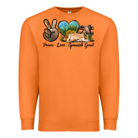 Carrot Peace Love Spanish Goat Premium Sweatshirt - LillyAllenDesigns