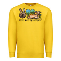 Lemon Peace Love Spanish Goat Premium Sweatshirt - LillyAllenDesigns