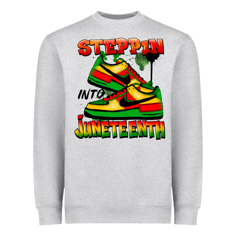 Steppin' Into Juneteenth Heavyweight Sweatshirt by FaDigitalArtStudio | Teevron