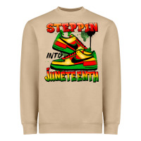 Mushroom Steppin' into Juneteenth Heavyweight Sweatshirt - FaDigitalArtStudio