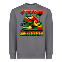 Storm Steppin' into Juneteenth Heavyweight Sweatshirt - FaDigitalArtStudio