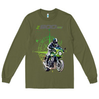 Army Green kawa cafe racer z 9 rs 900 Long Sleeve Tee - tuanDangUi