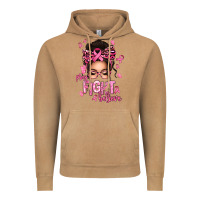 Vintage Camel pray fight believe breast cancer afro messy bun Vintage Hoodie - texasbilliewilder