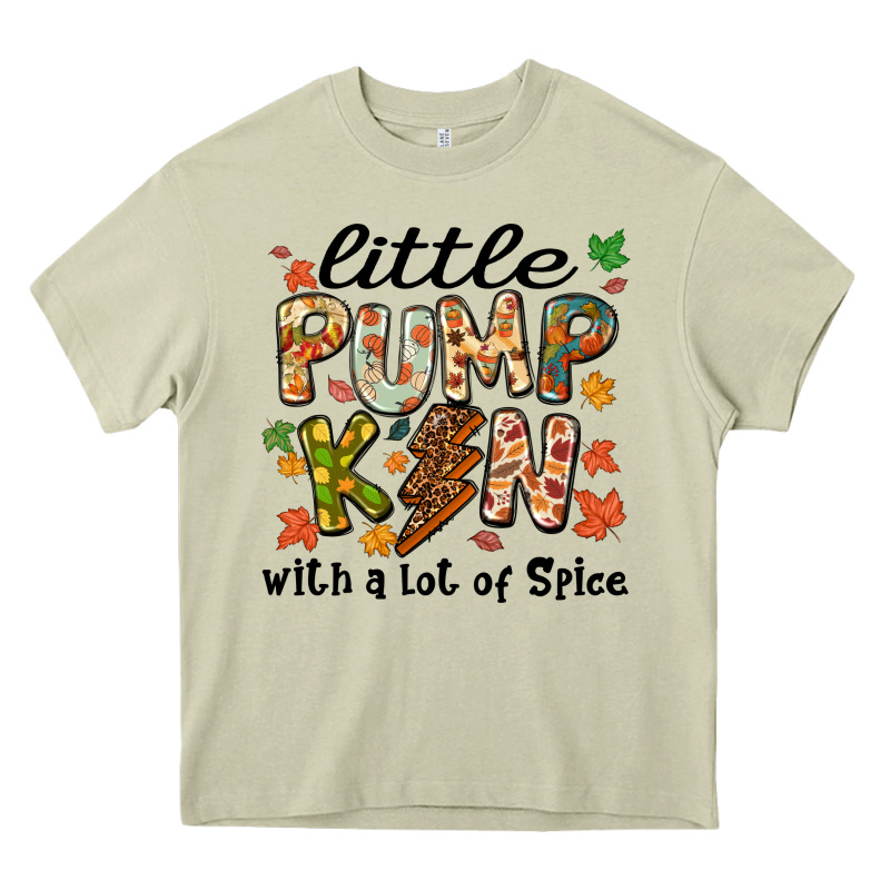 Little Pumpkin With A Lot Of Spice Heavy Core Tee by MaliasSmallBusiness | Teevron
