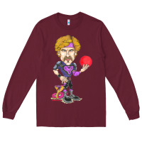 Burgundy ben stiller   white goodman Long Sleeve Tee - tuanDangUi