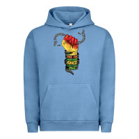 Pigment Pebble Blue free ish since 1865 Urban Hoodie - BarkalooDesign