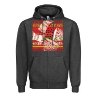 Charcoal Heather african drum colorful seamless pattern Zipper Hoodie - BundleAndBundleShop