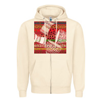 Sandshell african drum colorful seamless pattern Zipper Hoodie - BundleAndBundleShop