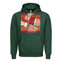 Sports Green african drum colorful seamless pattern Zipper Hoodie - BundleAndBundleShop