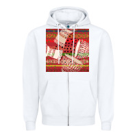 White african drum colorful seamless pattern Zipper Hoodie - BundleAndBundleShop