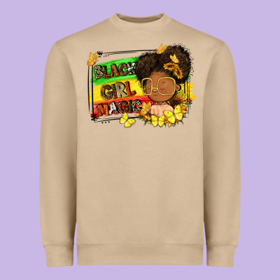 Black Girl Magic Heavyweight Sweatshirt Designed By Fadigitalartstudio
