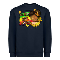 Navy black girl magic Heavyweight Sweatshirt - FaDigitalArtStudio