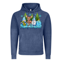 Vintage Denim merry christmas gnomes Vintage Hoodie - texasbilliewilder