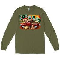 Army Green cinco de mayo truck Long Sleeve Tee - CowGirlArtShop
