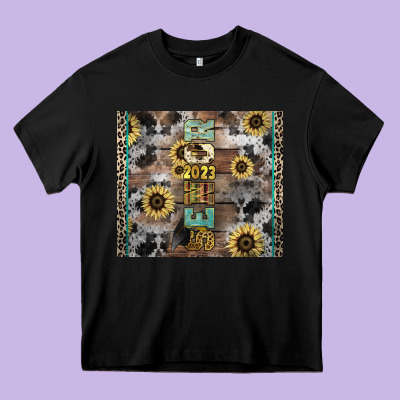 Senior 2023 Western Heavy Core Tee Designed By Nancycooperartshop