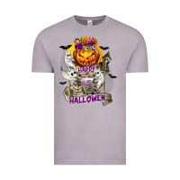 Vintage Zinc Happy Halloween with Skeleton Vintage Tee - texasbilliewilder