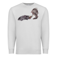 Dove Grey mexican free tailed bat Premium Sweatshirt - LillyAllenDesigns