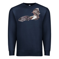 Navy mexican free tailed bat Premium Sweatshirt - LillyAllenDesigns
