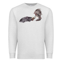 Oatmeal Heather mexican free tailed bat Premium Sweatshirt - LillyAllenDesigns