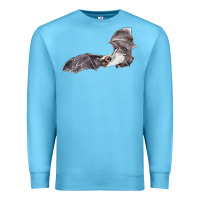 Ocean Blue mexican free tailed bat Premium Sweatshirt - LillyAllenDesigns