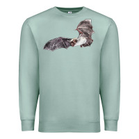 Seafoam mexican free tailed bat Premium Sweatshirt - LillyAllenDesigns