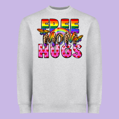 Free Mom Hugs Heavyweight Sweatshirt Designed By Fadigitalartstudio