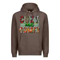 Coffee cozy and comfy Premium Hoodie - FaDigitalArtStudio