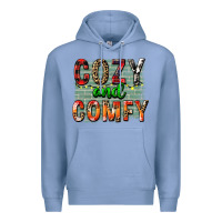 Colony Blue cozy and comfy Premium Hoodie - FaDigitalArtStudio