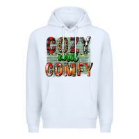 White cozy and comfy Premium Hoodie - FaDigitalArtStudio
