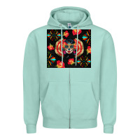 Seafoam sugar skull tumbler Zipper Hoodie - BundleAndBundleShop