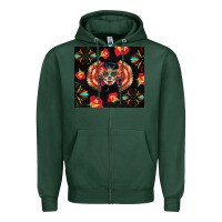 Sports Green sugar skull tumbler Zipper Hoodie - BundleAndBundleShop