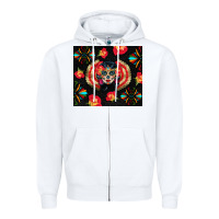 White sugar skull tumbler Zipper Hoodie - BundleAndBundleShop