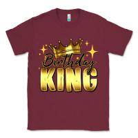 Burgundy birthday king Classic Tee - RanaPortraitStore