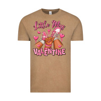 Vintage Coffee Little miss Valentine afro kid sneakers Vintage Tee - RanaPortraitStore