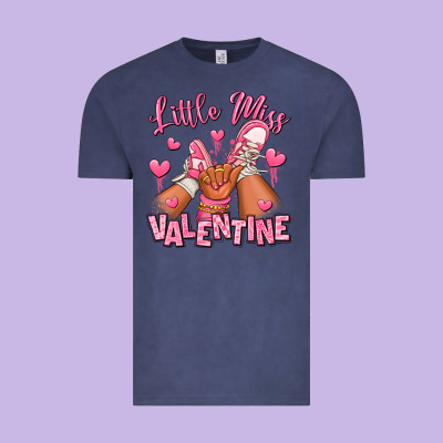 Little Miss Valentine Afro Kid Sneakers Vintage Tee Designed By Ranaportraitstore