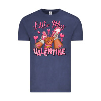 Vintage Denim Little miss Valentine afro kid sneakers Vintage Tee - RanaPortraitStore