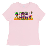 Bubblegum Pink thick and a treat libbey glass Ladies Tee - BundleAndBundleShop