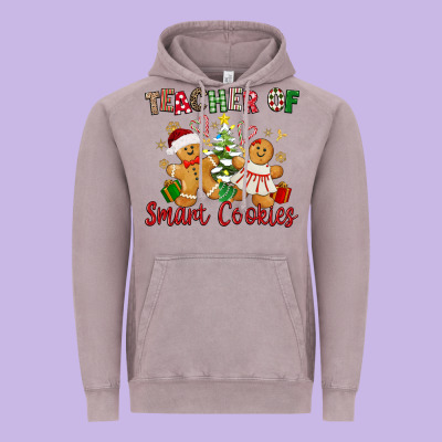 Teacher Of Smart Cookies Vintage Hoodie Designed By Texasbilliewilder