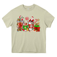 Mossy Santa coffee cups Heavy Core Tee - NancyCooperArtShop