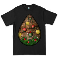 Black christmas  teardrop Premium Tee - BundleAndBundleShop