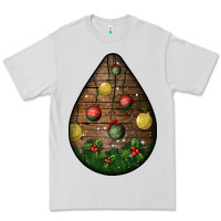 Dove Grey christmas  teardrop Premium Tee - BundleAndBundleShop