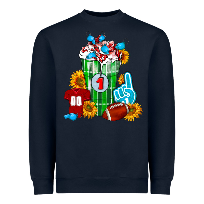 Football Frappe Heavyweight Sweatshirt by FaDigitalArtStudio | Teevron