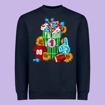 Football Frappe Heavyweight Sweatshirt Designed By Fadigitalartstudio