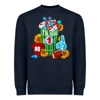 Navy Football Frappe Heavyweight Sweatshirt - FaDigitalArtStudio