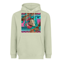 Matcha floral horse Heavyweight Hoodie - LillyAllenDesigns