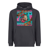 Smoke floral horse Heavyweight Hoodie - LillyAllenDesigns