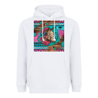 White floral horse Heavyweight Hoodie - LillyAllenDesigns