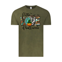 Vintage Olive Western For The Love of Halloween Vintage Tee - texasbilliewilder